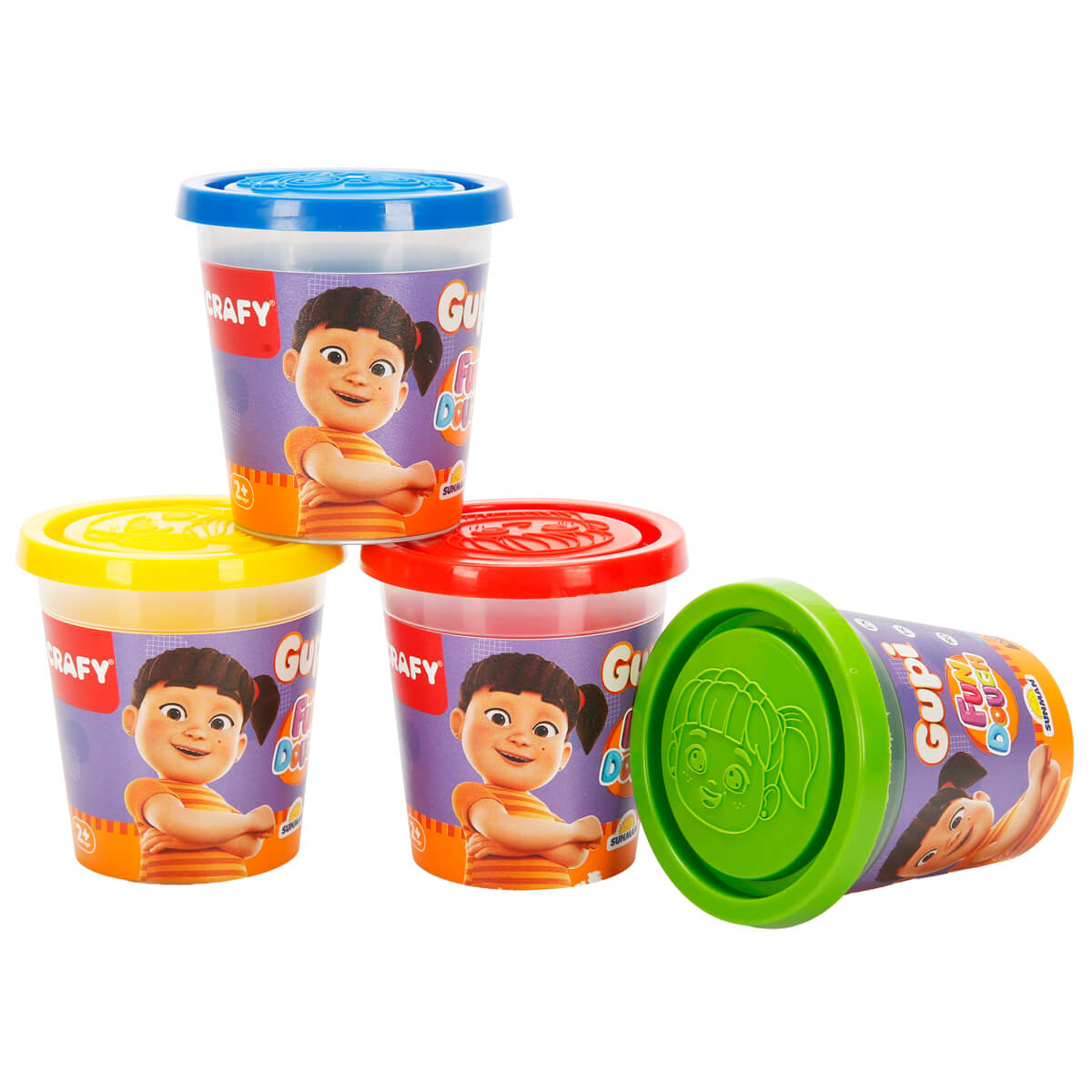 Crafy Fun Dough Gupi 4’lü Set 480 gr