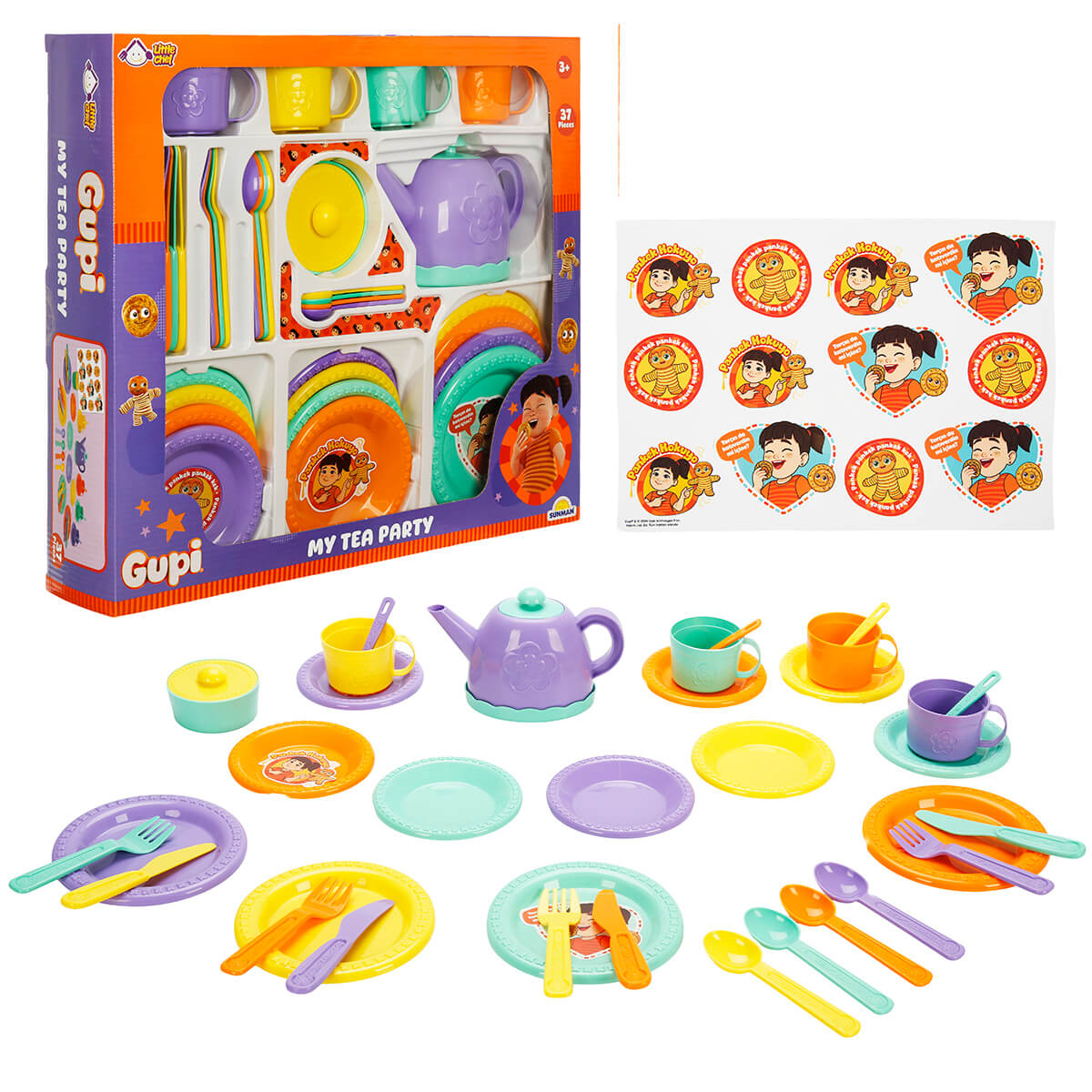 Little Chef Gupi Çay Partisi Seti 37 Parça